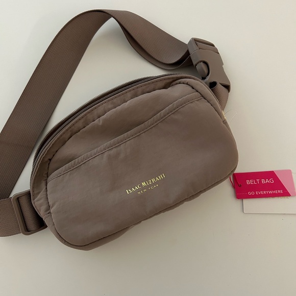 Isaac Mizrahi mauve  Nylon Belt Bag - Picture 2 of 4